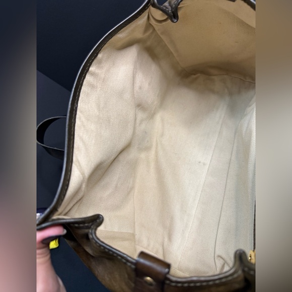 Chloe Handbag Olive Green Leather Bag Purse Kerala Equestrian Gold Hardware - Picture 8 of 13